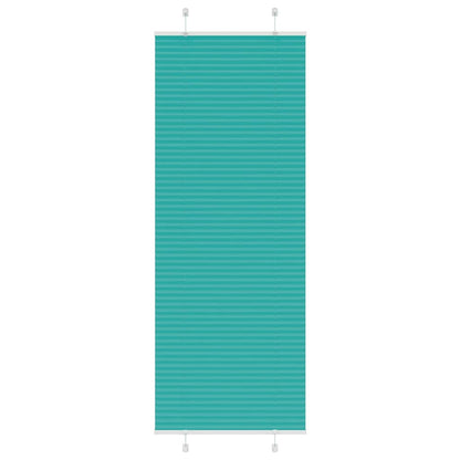 Pleated Blind Petrol Green 70x200 cm Fabric Width 69.4 cm Polyester