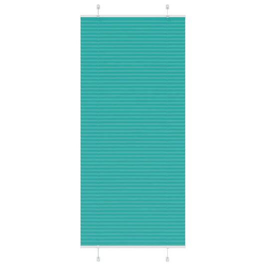 Pleated Blind Petrol Green 90x200 cm Fabric Width 89.4 cm Polyester