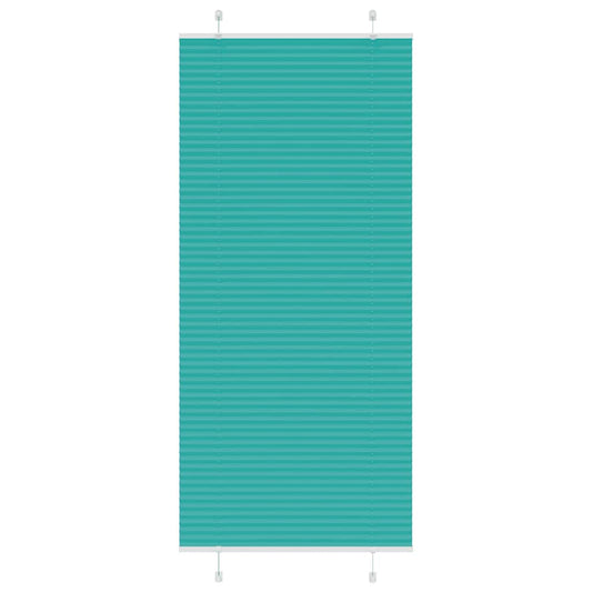 Pleated Blind Petrol Green 95x200 cm Fabric Width 94.4 cm Polyester