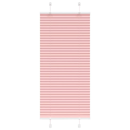 Pleated Blind Pink 55x100 cm Fabric Width 54.4 cm Polyester