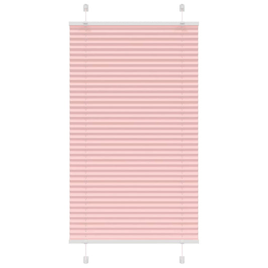 Pleated Blind Pink 75x100 cm Fabric Width 74.4 cm Polyester