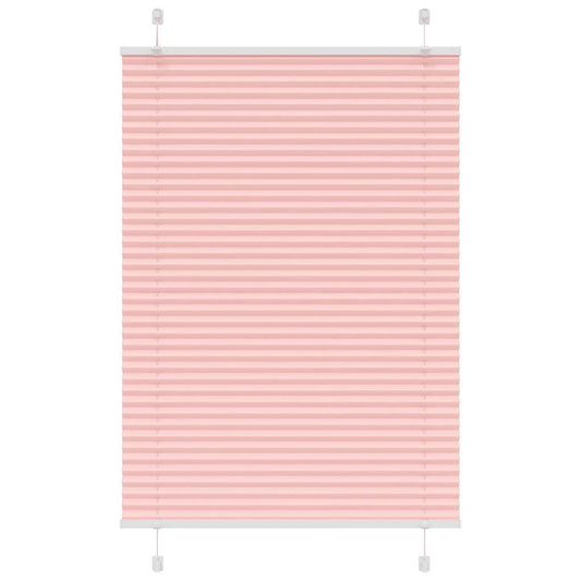 Pleated Blind Pink 95x100 cm Fabric Width 94.4 cm Polyester