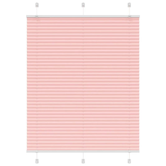 Pleated Blind Pink 105x100 cm Fabric Width 104.4 cm Polyester