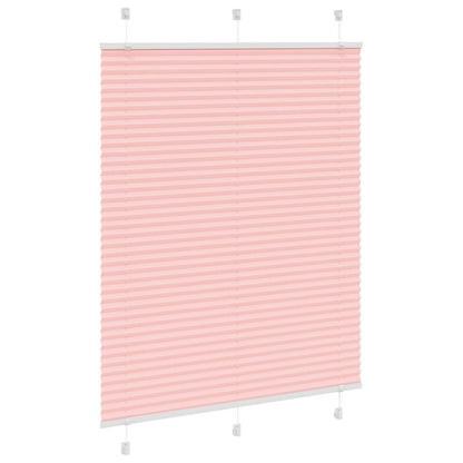 Pleated Blind Pink 110x100 cm Fabric Width 109.4 cm Polyester