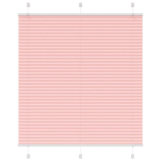 Pleated Blind Pink 120x100 cm Fabric Width 119.4 cm Polyester