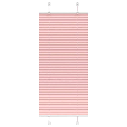 Pleated Blind Pink 65x150 cm Fabric Width 64.4 cm Polyester