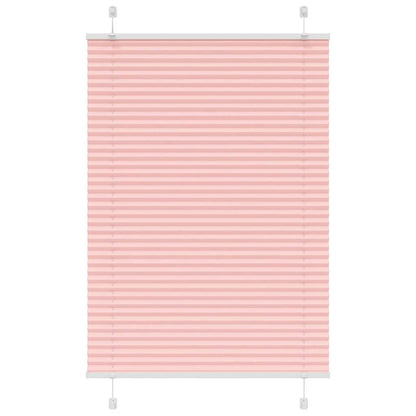 Pleated Blind Pink 85x150 cm Fabric Width 84.4 cm Polyester