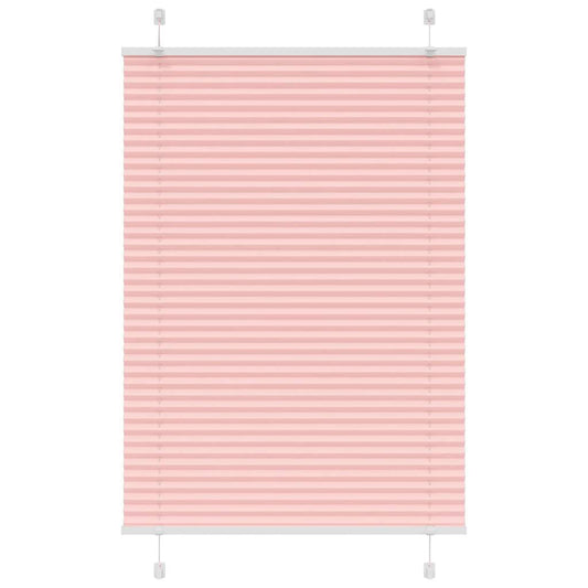 Pleated Blind Pink 90x150 cm Fabric Width 89.4 cm Polyester