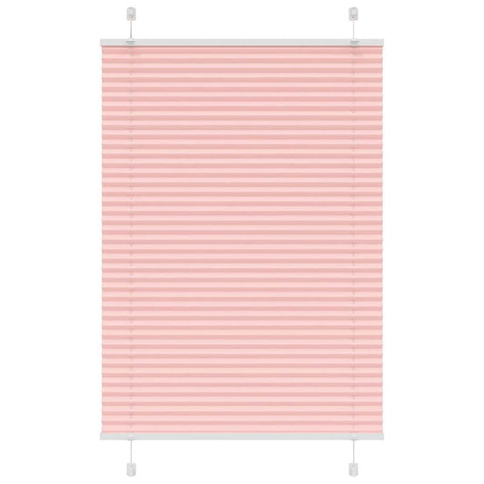 Pleated Blind Pink 95x150 cm Fabric Width 94.4 cm Polyester