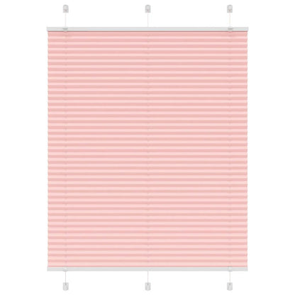 Pleated Blind Pink 105x150 cm Fabric Width 104.4 cm Polyester