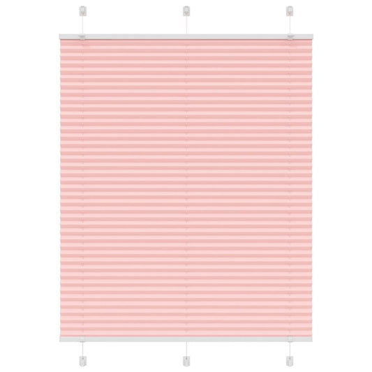 Pleated Blind Pink 110x150 cm Fabric Width 109.4 cm Polyester