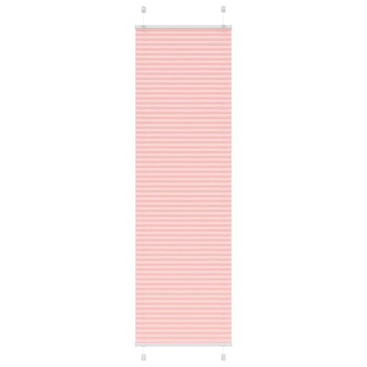 Pleated Blind Pink 65x200 cm Fabric Width 64.4 cm Polyester