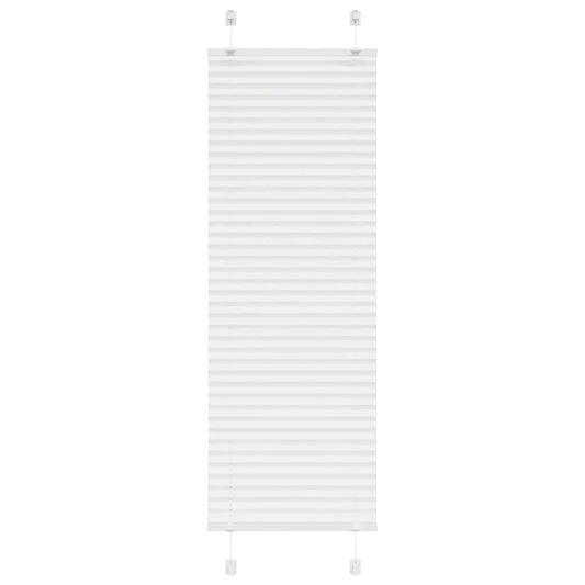 Pleated Blind White 40x100 cm Fabric Width 39,4 cm Polyester