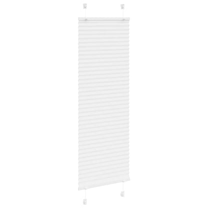 Pleated Blind White 50x100 cm Fabric Width 49.4 cm Polyester