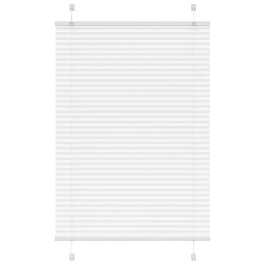 Pleated Blind White 90x100 cm Fabric Width 89.4 cm Polyester