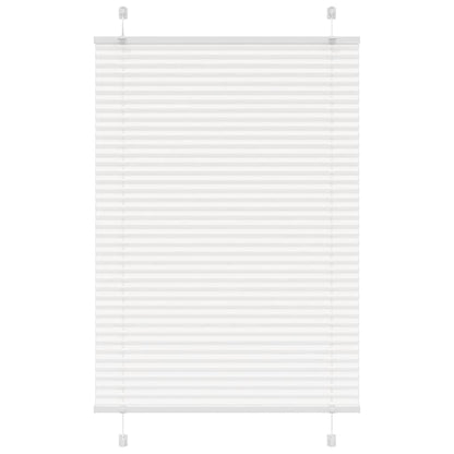 Pleated Blind White 90x100 cm Fabric Width 89.4 cm Polyester