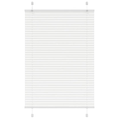 Pleated Blind White 95x100 cm Fabric Width 94.4 cm Polyester