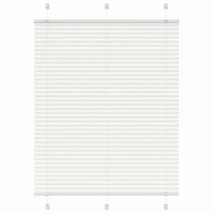 Pleated Blind White 110x100 cm Fabric Width 109.4 cm Polyester