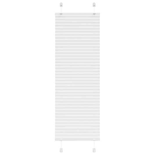 Pleated Blind White 45x150 cm Fabric Width 44.4 cm Polyester