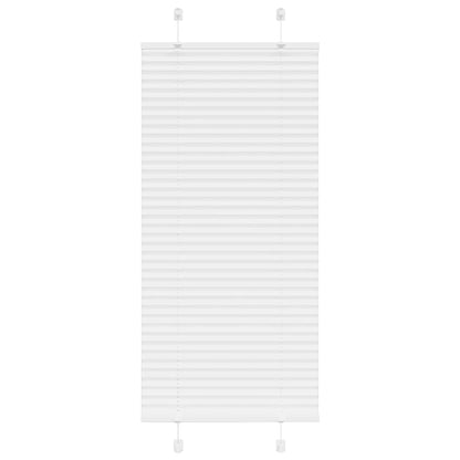 Pleated Blind White 55x150 cm Fabric Width 54.4 cm Polyester