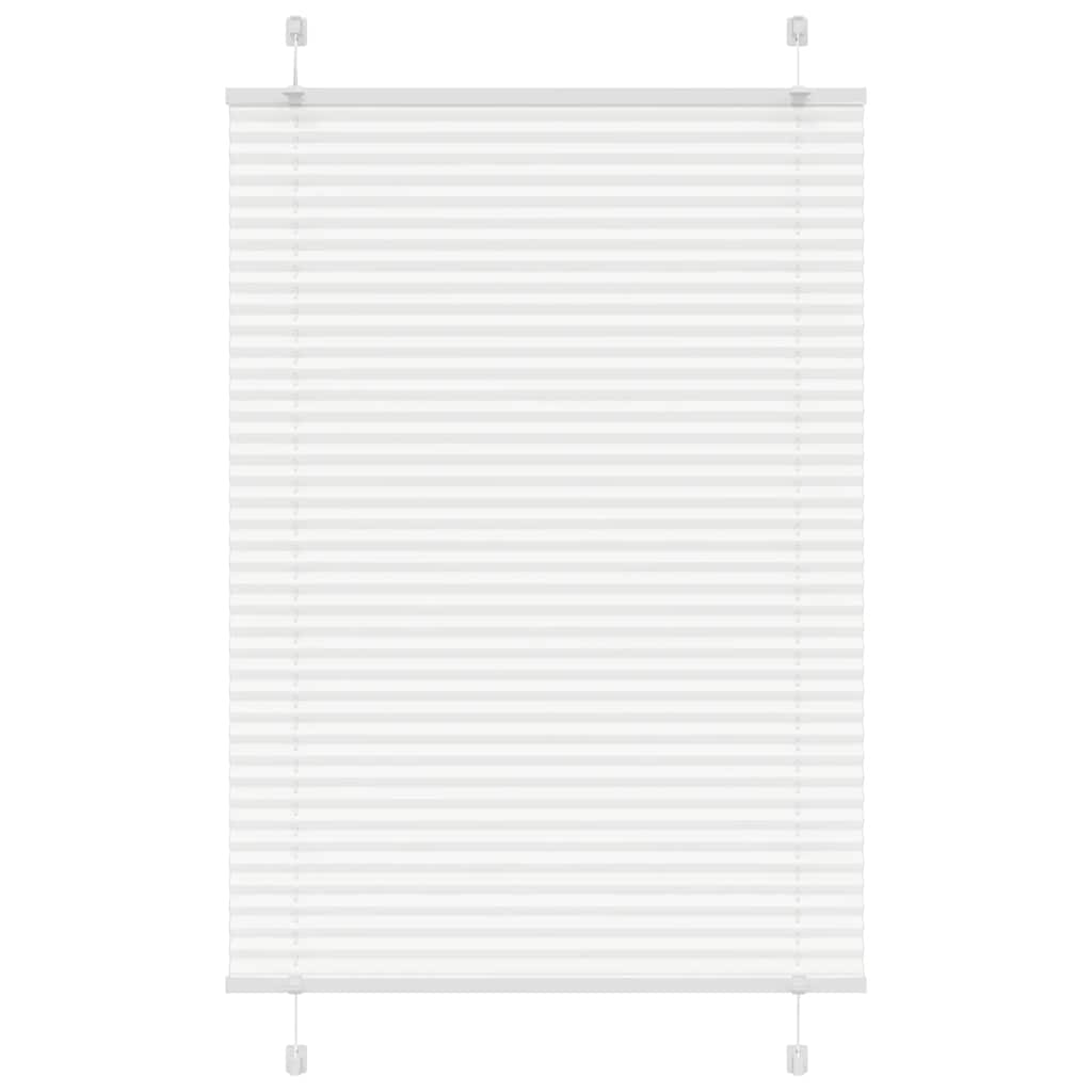 Pleated Blind White 85x150 cm Fabric Width 84.4 cm Polyester