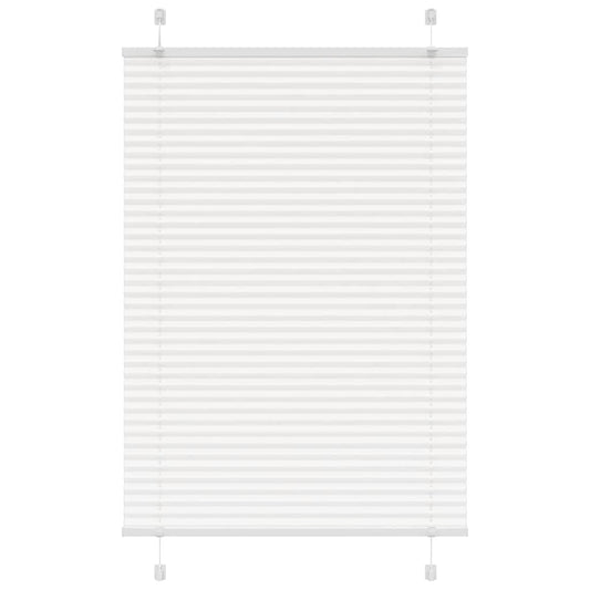 Pleated Blind White 100x150 cm Fabric Width 99.4 cm Polyester