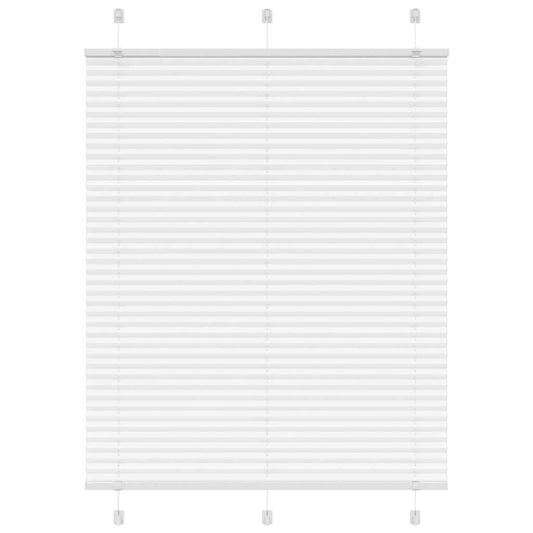 Pleated Blind White 105x150 cm Fabric Width 104.4 cm Polyester