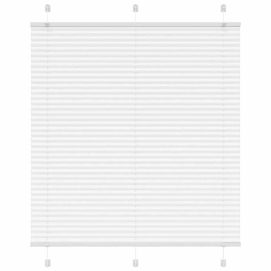 Pleated Blind White 115x150 cm Fabric Width 114.4 cm Polyester