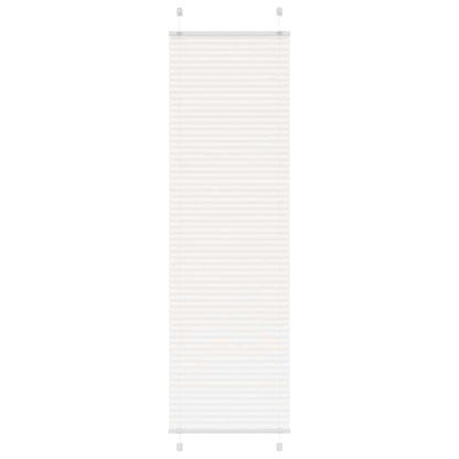 Pleated Blind White 55x200 cm Fabric Width 54.4 cm Polyester