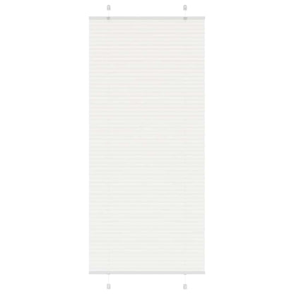 Pleated Blind White 100x200 cm Fabric Width 99.4 cm Polyester