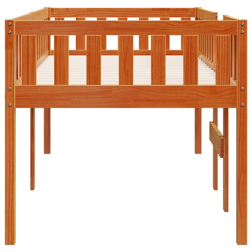 Children's Bed without Mattress Wax Brown 90x190 cm Solid Wood Pine