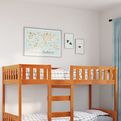 Children's Bed without Mattress Wax Brown 90x190 cm Solid Wood Pine