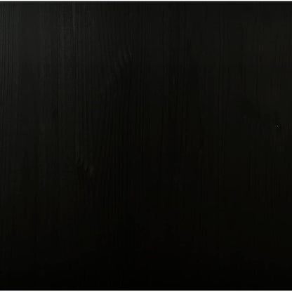 Rolling Cabinet with Drawers "MOSS" Black Solid Wood Pine