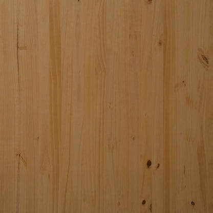 Rolling Cabinet with Drawers "MOSS" Honey Brown Solid Wood Pine