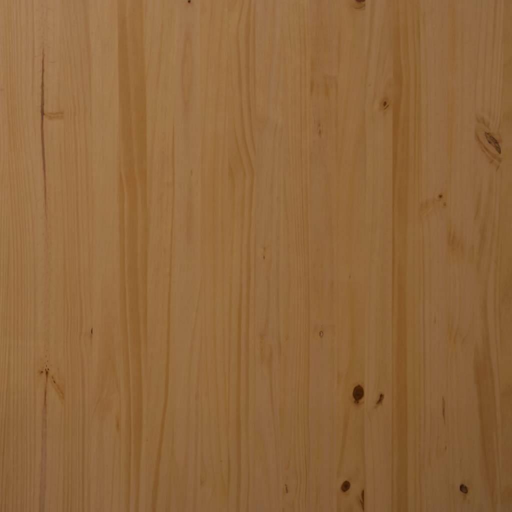 Rolling Cabinet with Desk MOSS Honey Brown Solid Wood Pine