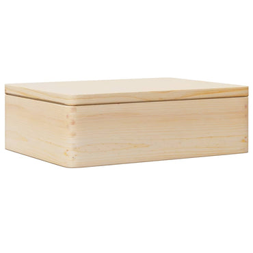 Wooden Box with Lid 40x30x13 cm Solid Wood Pine