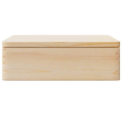 Wooden Box with Lid 40x30x13 cm Solid Wood Pine