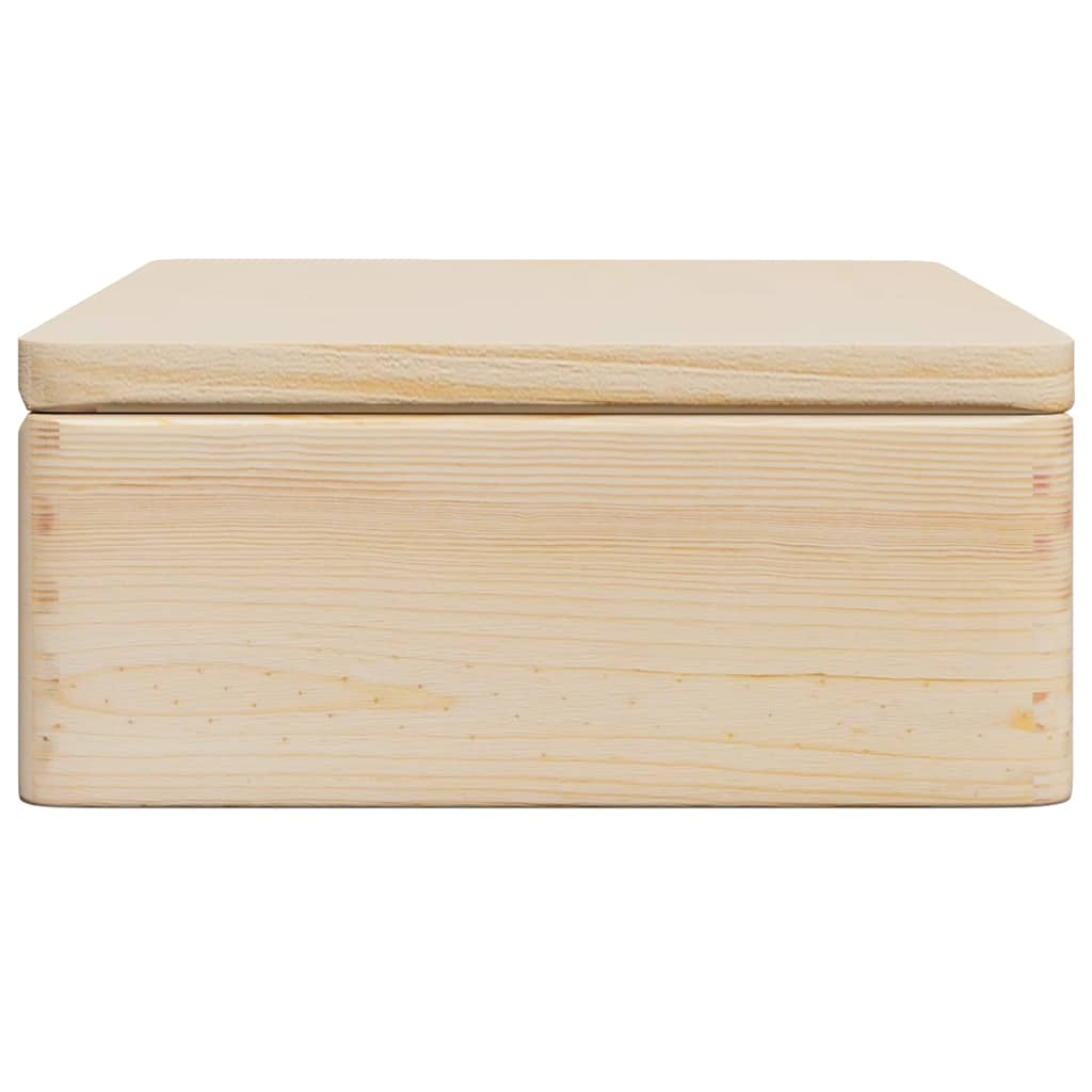 Wooden Box with Lid 40x30x13 cm Solid Wood Pine