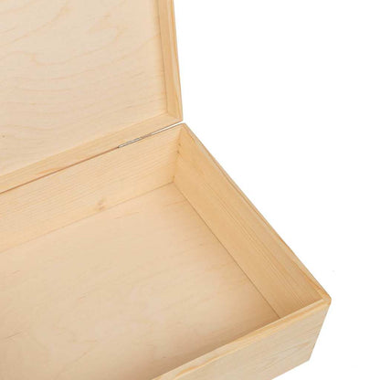 Wooden Box with Lid 40x30x13 cm Solid Wood Pine