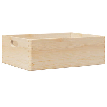 Wooden Box with Handles 40x30x13 cm Solid Wood Pine