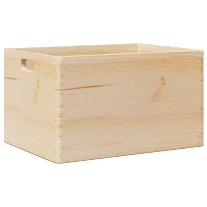 Wooden Box with Handles 40x30x23 cm Solid Wood Pine