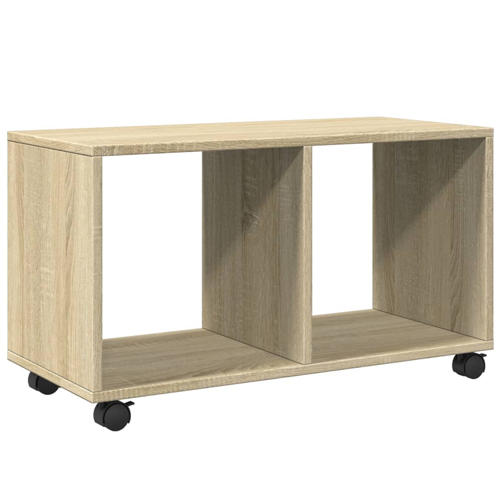  Rolling Cabinet Sonoma Oak 72x33x42.5 cm Engineered Wood
