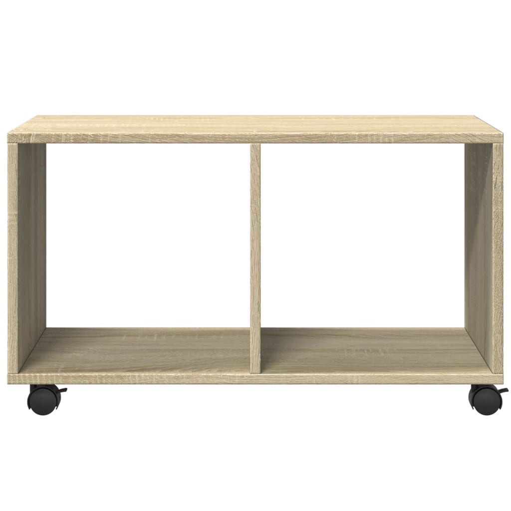  Rolling Cabinet Sonoma Oak 72x33x42.5 cm Engineered Wood