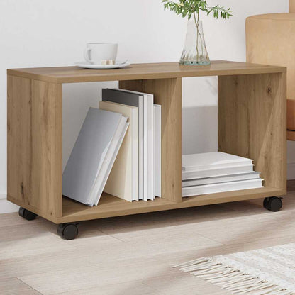  Rolling Cabinet Artisian Oak 72x33x42.5 cm Engineered Wood