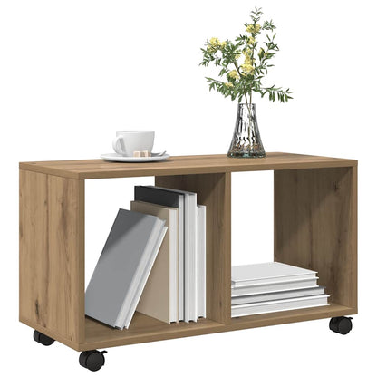 Rolling Cabinet Artisian Oak 72x33x42.5 cm Engineered Wood