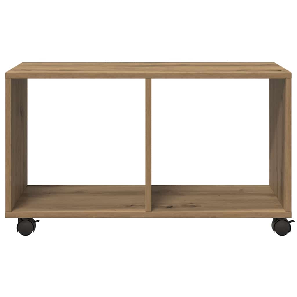  Rolling Cabinet Artisian Oak 72x33x42.5 cm Engineered Wood