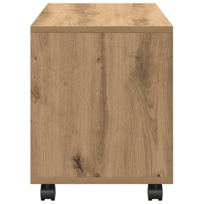  Rolling Cabinet Artisian Oak 72x33x42.5 cm Engineered Wood