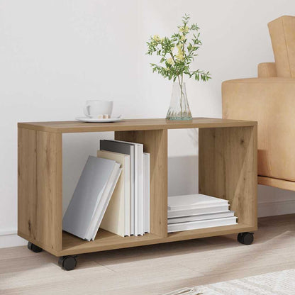  Rolling Cabinet Artisian Oak 72x33x42.5 cm Engineered Wood