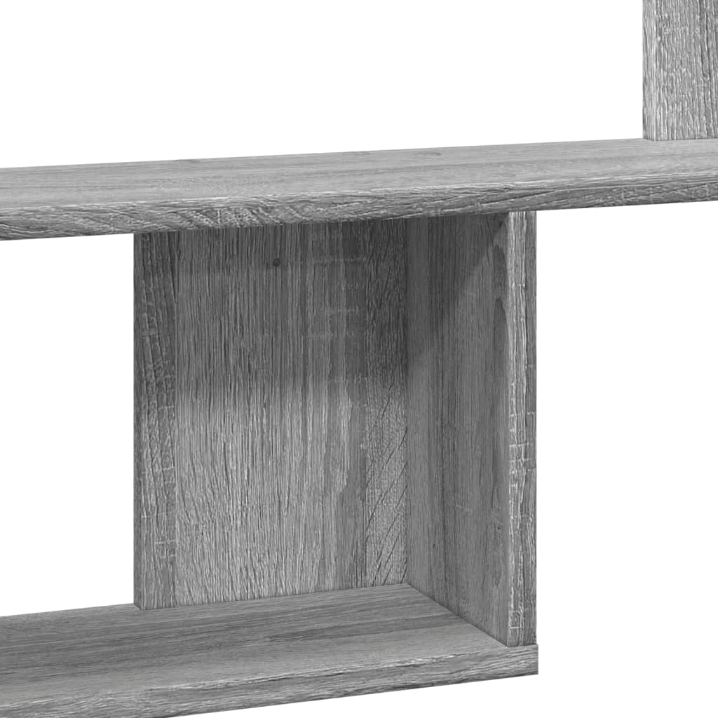 Wall Shelf Grey Sonoma 100x15x70 cm Engineered Wood