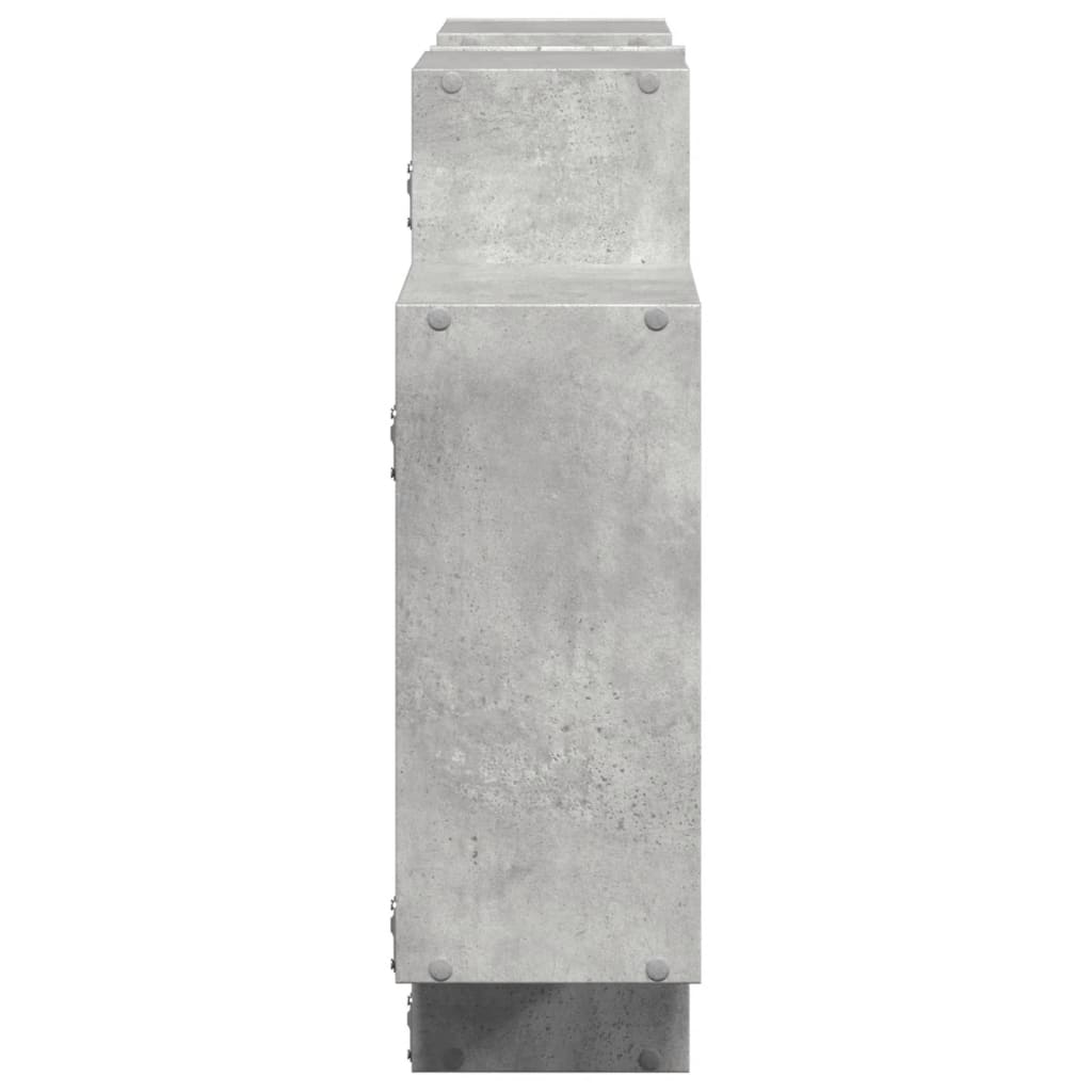 Wall Shelf Concrete Grey 159x18x65 cm Engineered Wood